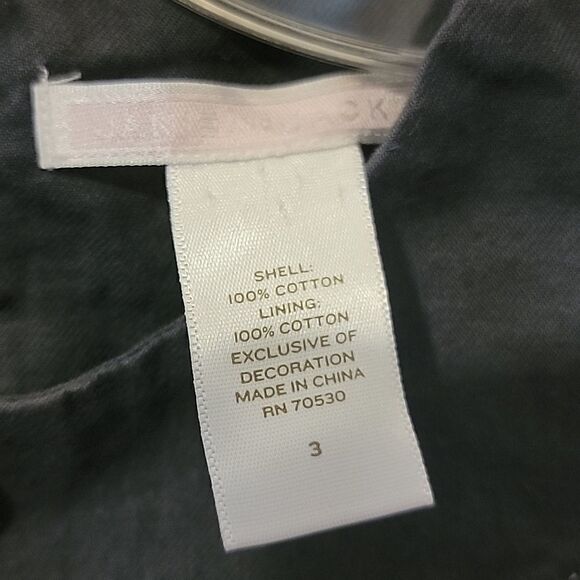 JANIE AND JACK SLEEVELESS TWO-TONED GRAY DRESS WITH PINK RIBBON TRIM, SIZE 3 - Picture 4 of 9